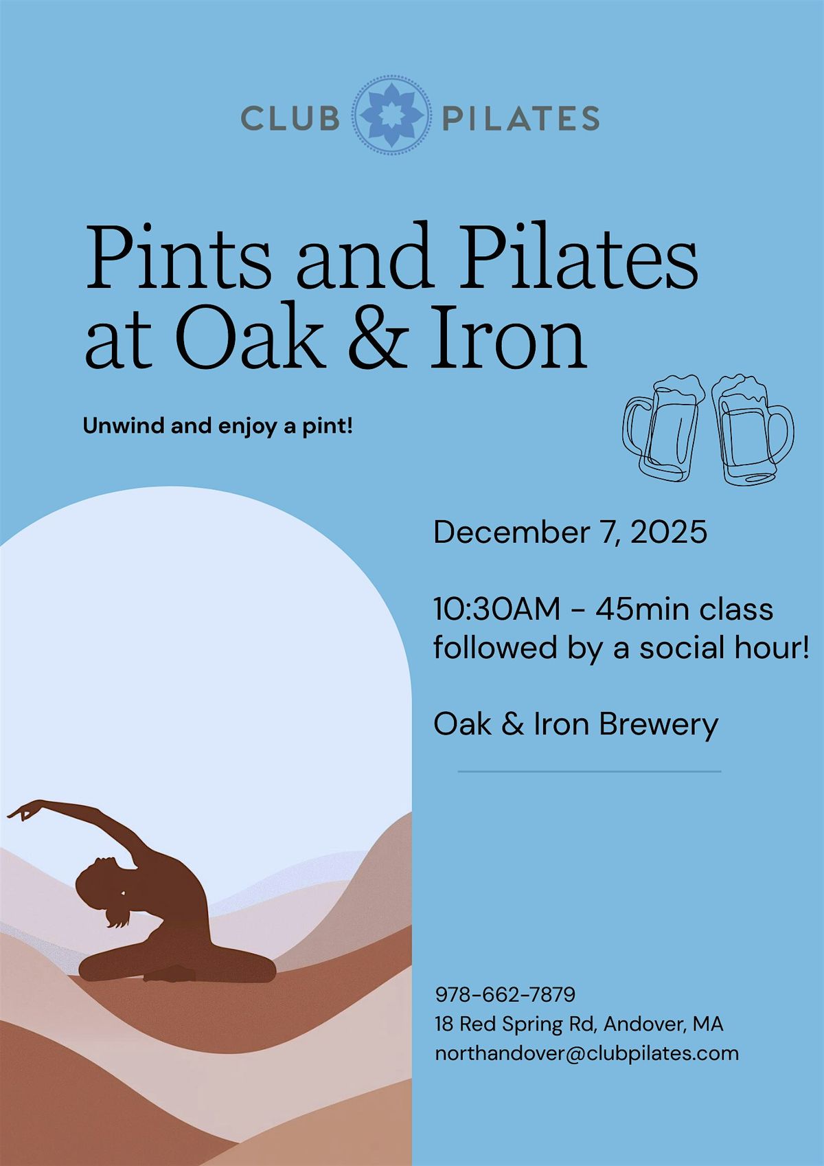Mat Pilates Class @ Oak and Iron Brewery!