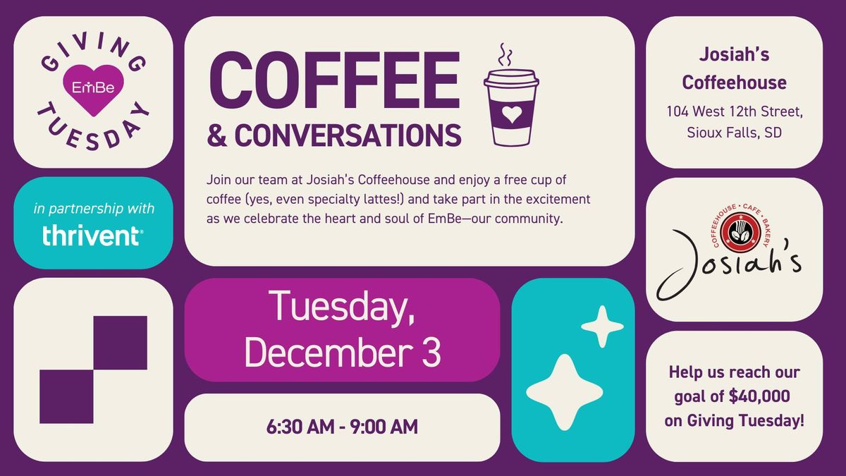 Coffee & Conversations at Josiah's Coffeehouse