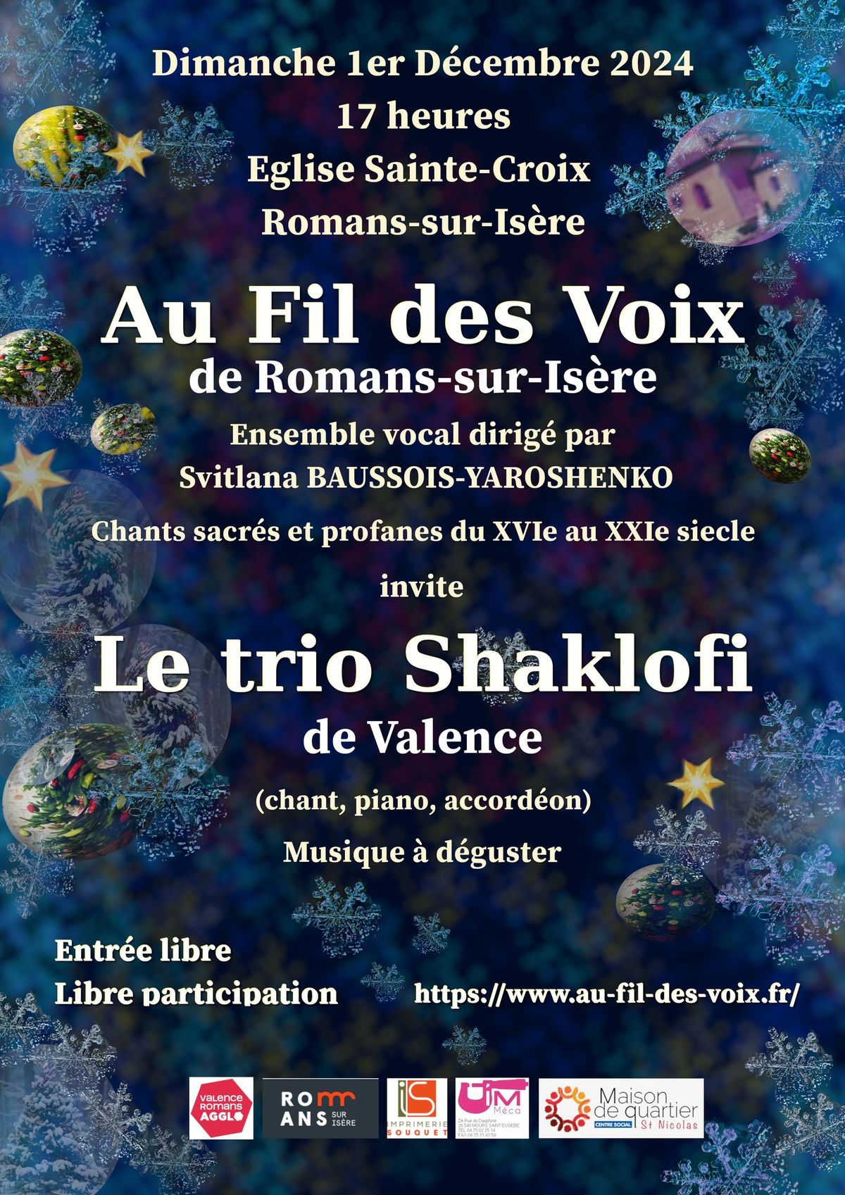 AU FIL DES VOIX et le TRIO SHAKLOFI