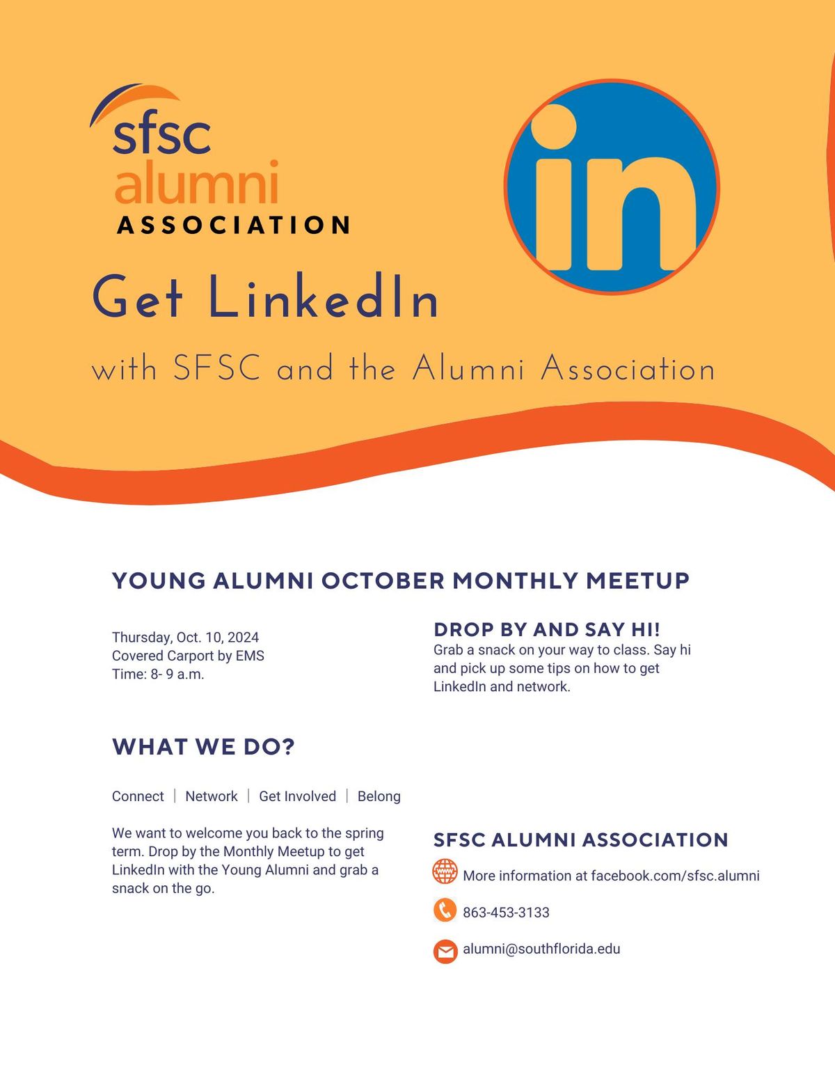 Young Alumni October Monthly Meetup - Highlands Campus