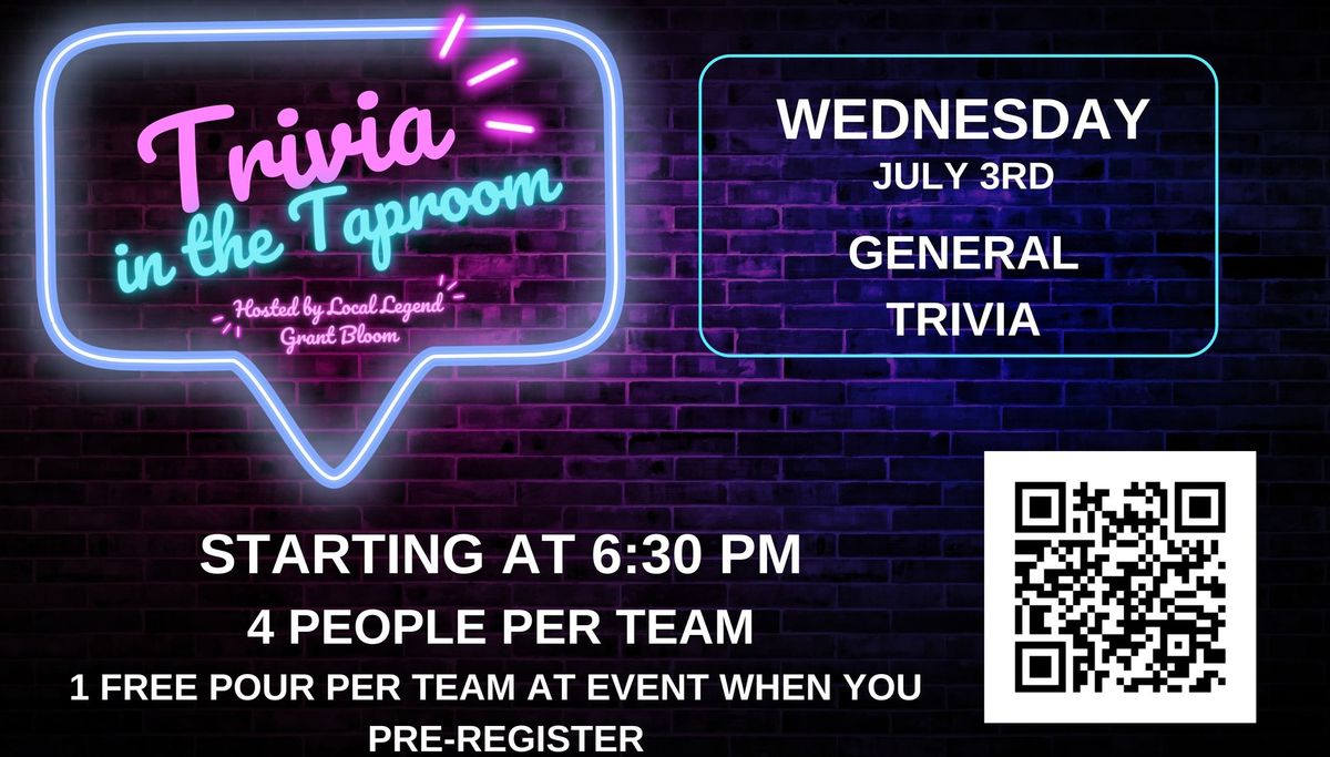 Trivia in the Taproom