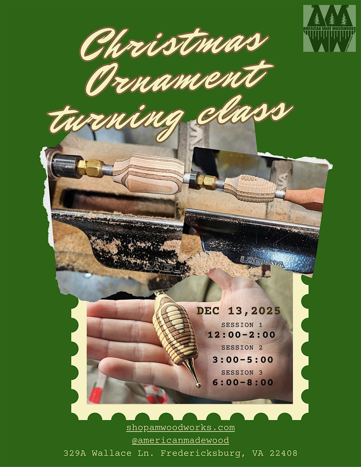 Wood Ornament Turning Class