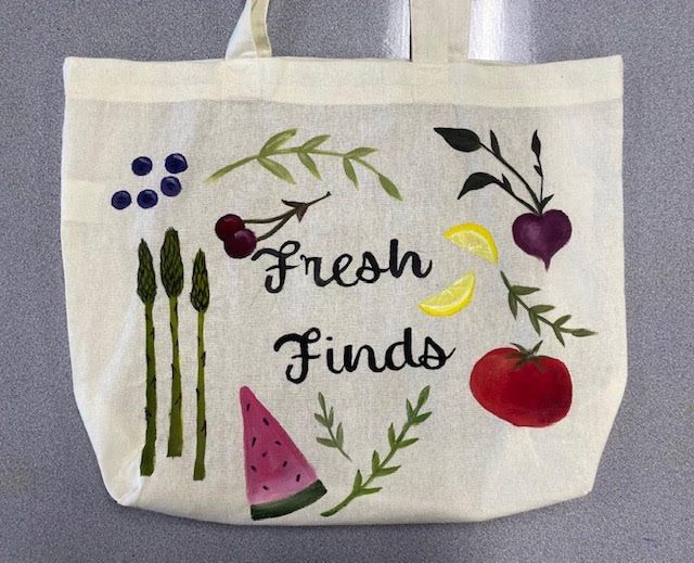 Farmer\u2019s Market Tote Bag Painting Workshop @ Nine Pin Cider Works