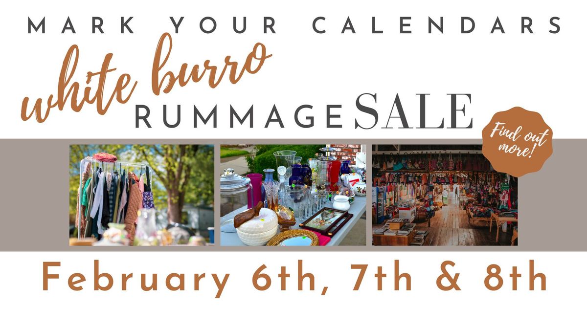 White Burro Rummage Sale