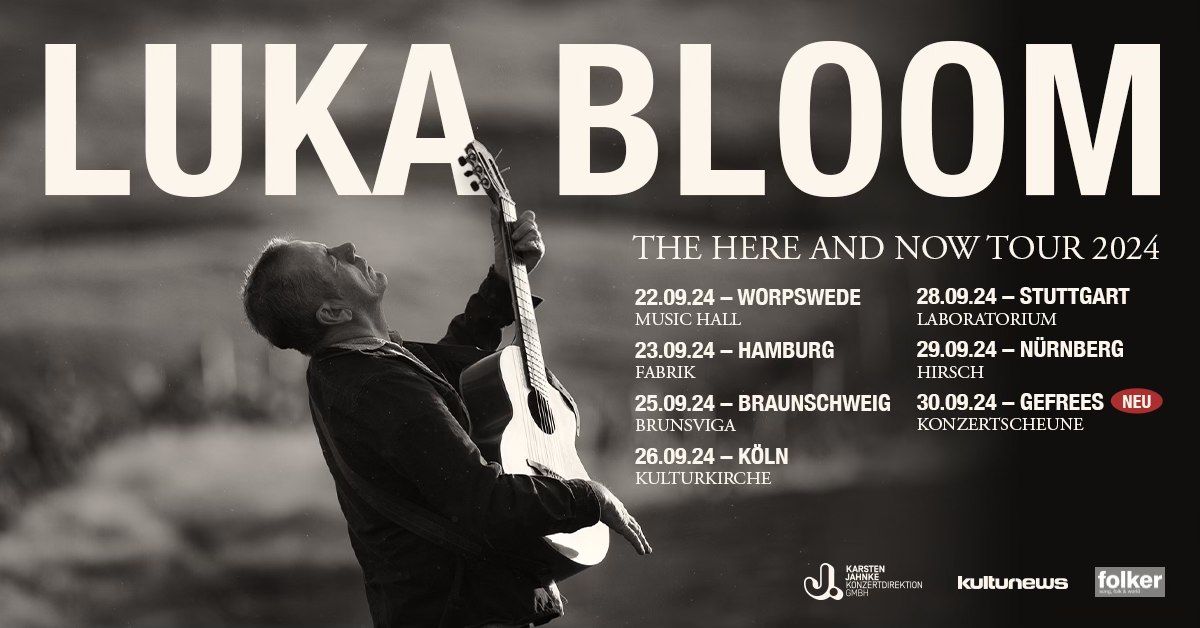 Luka Bloom | N\u00fcrnberg (NEUER TERMIN FOLGT!)