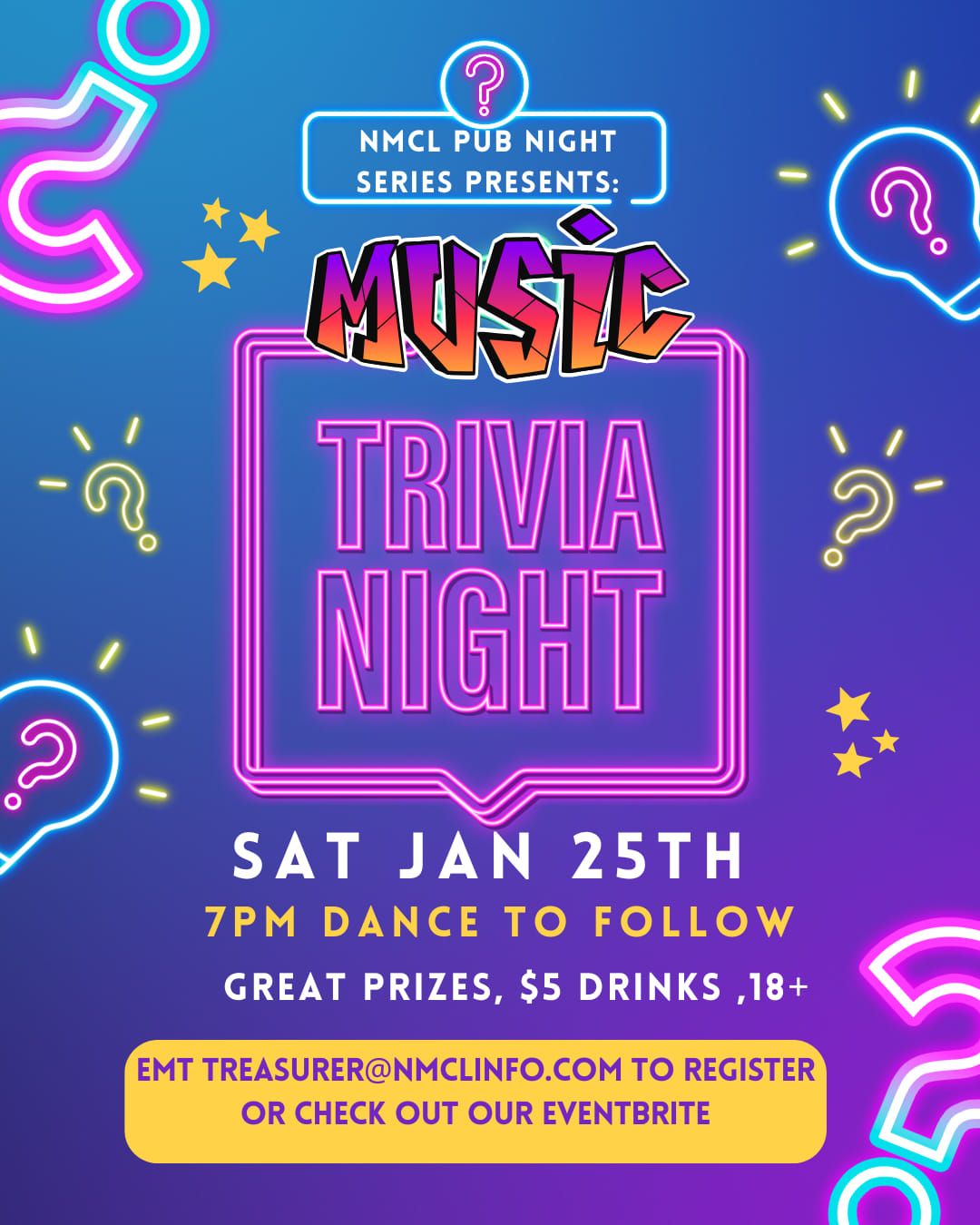 Music Trivia Pub Night