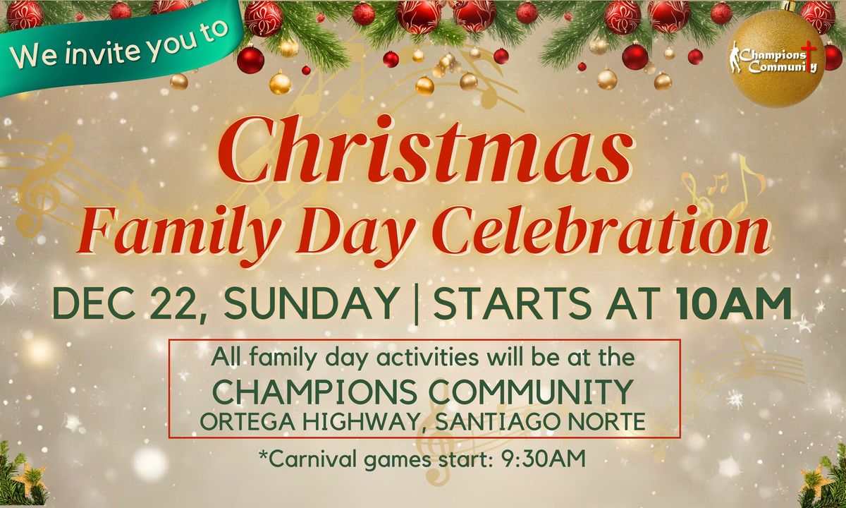 Christmas Family Day Celebration 2024