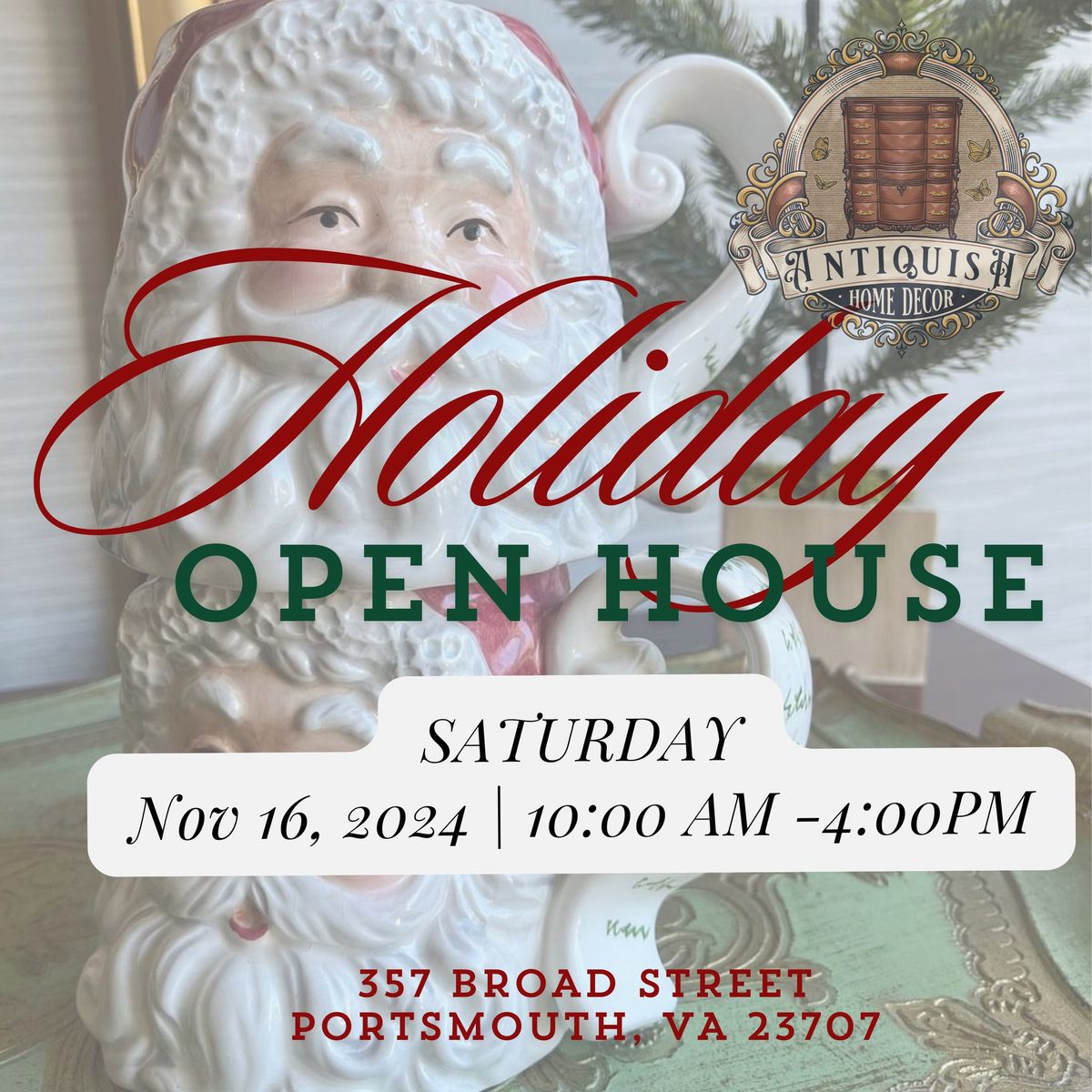 Holiday Shopping Market at Antiquish Home Decor