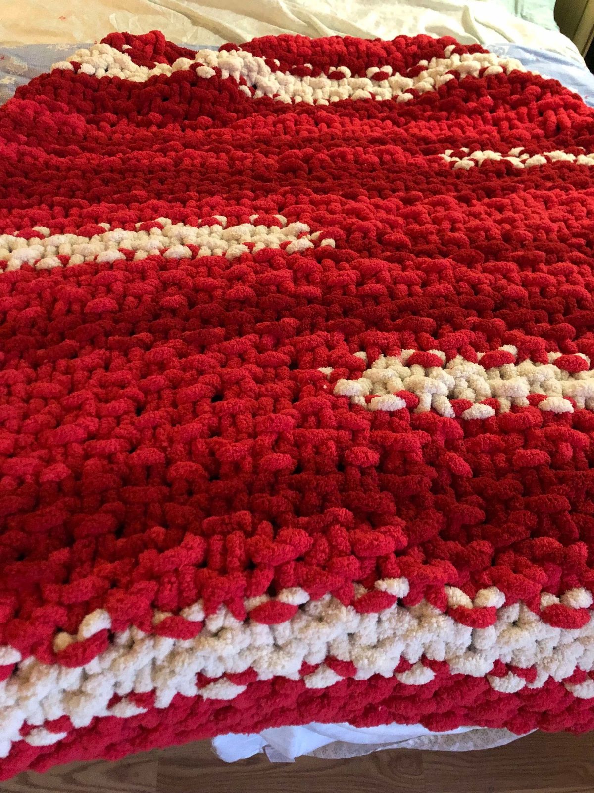 Chunky blanket making at whiskey bean boutique! 