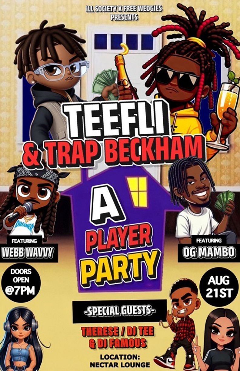 TeeFlii and Trap Beckham at Nectar Lounge
