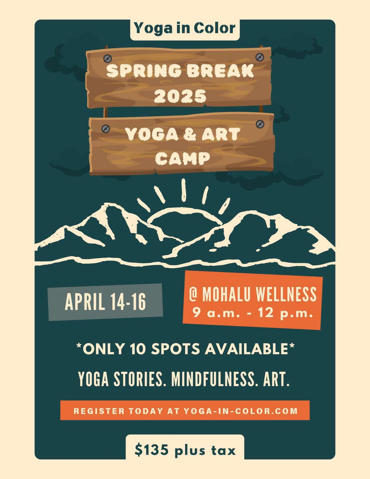 Spring Break Yoga & Art Camp