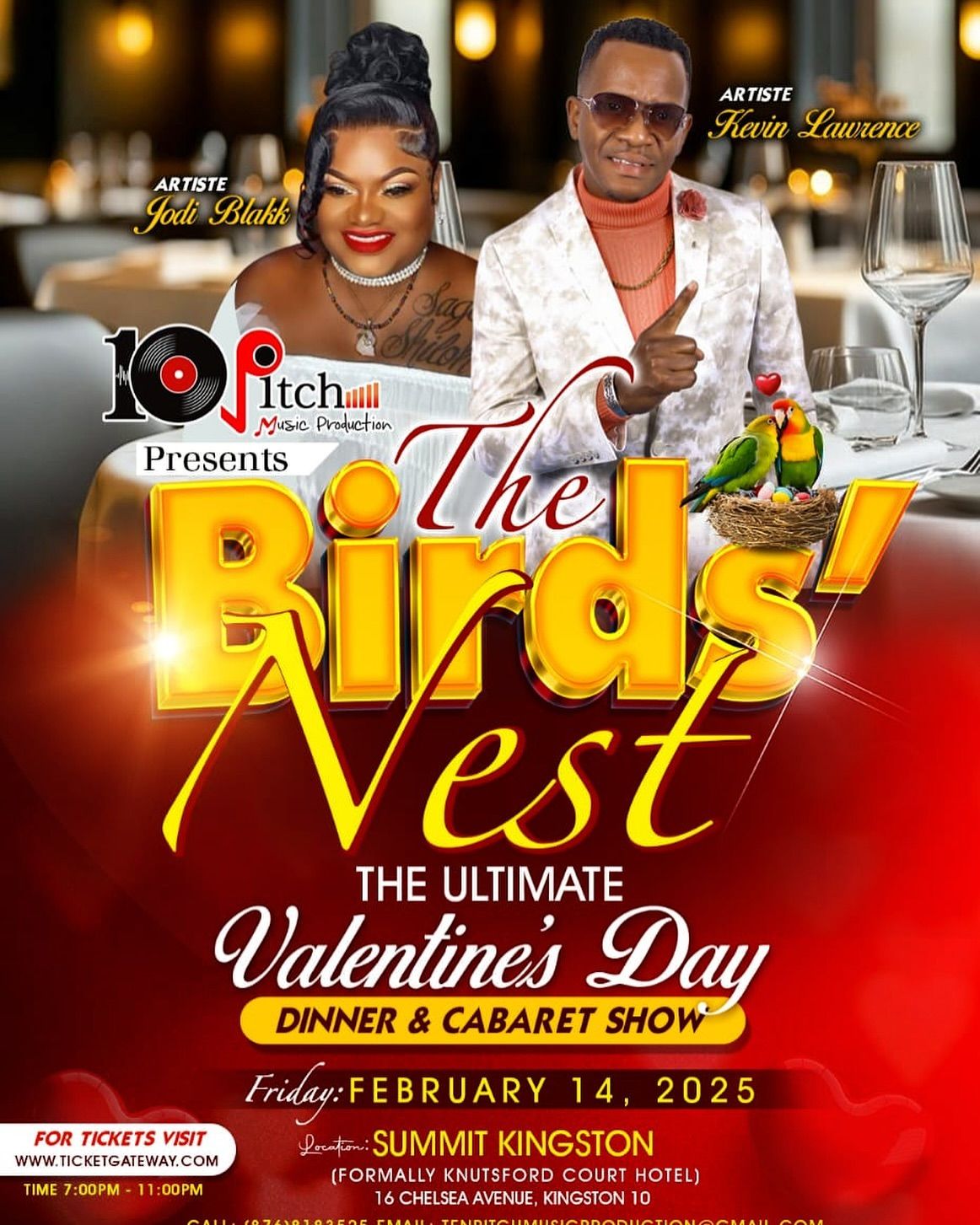 \u201cThe Birds\u2019 Nest\u201d - The Ultimate Valentine\u2019s Day Dinner & Cabaret Show