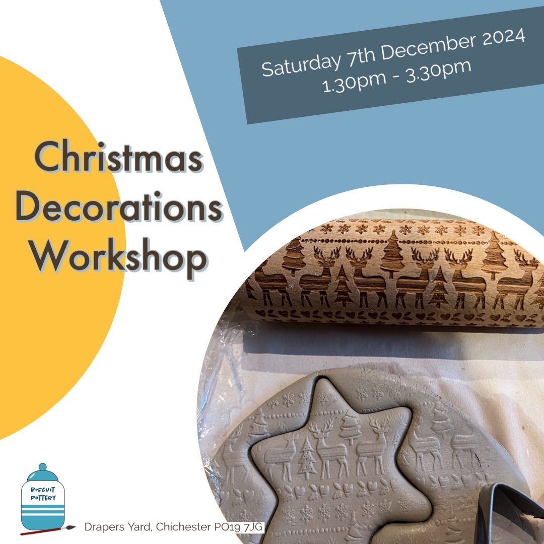 Make your own Ceramic Christmas Tree Decorations Workshop