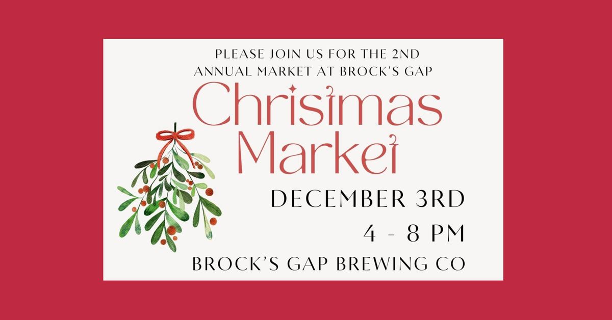 Christmas Market at Brock's Gap Brewing Company