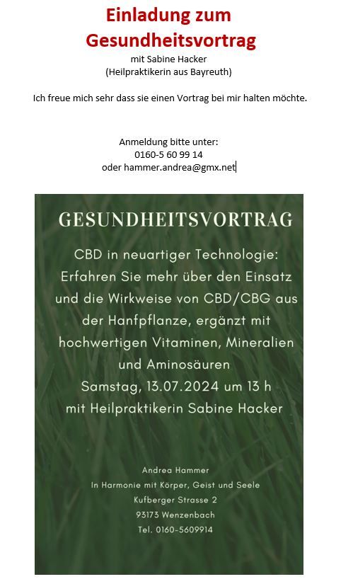 Gesundheitsvortrag