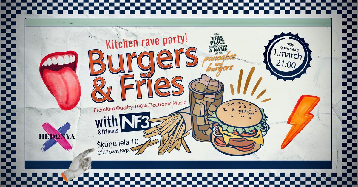 Burgers & Fries: Kitchen rave party \ud83c\udf73\ud83d\udd0a 