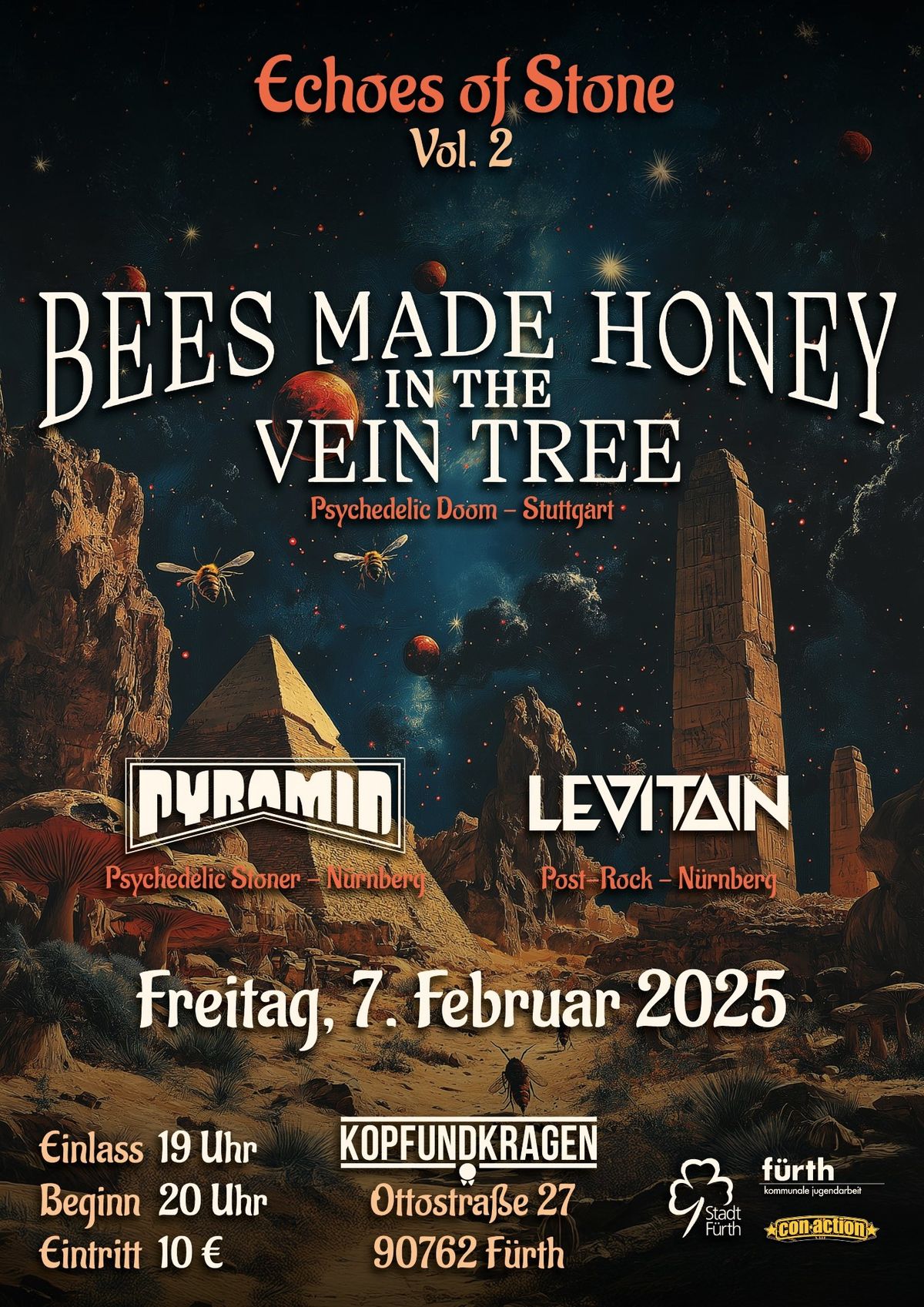 Echoes Of Stone: Levitain, Pyramid & Bees Made Honey In The Vein Tree