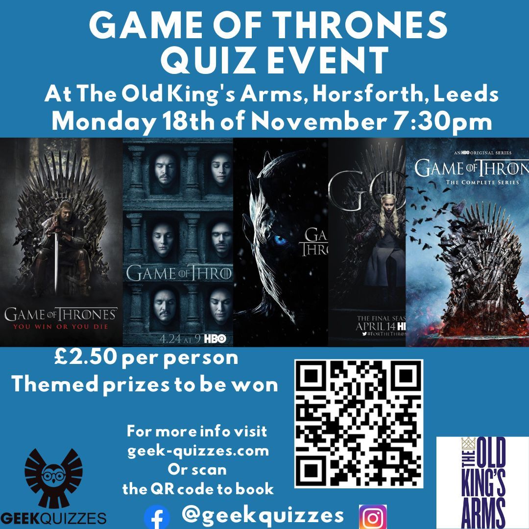 Game of Thrones Quiz Event