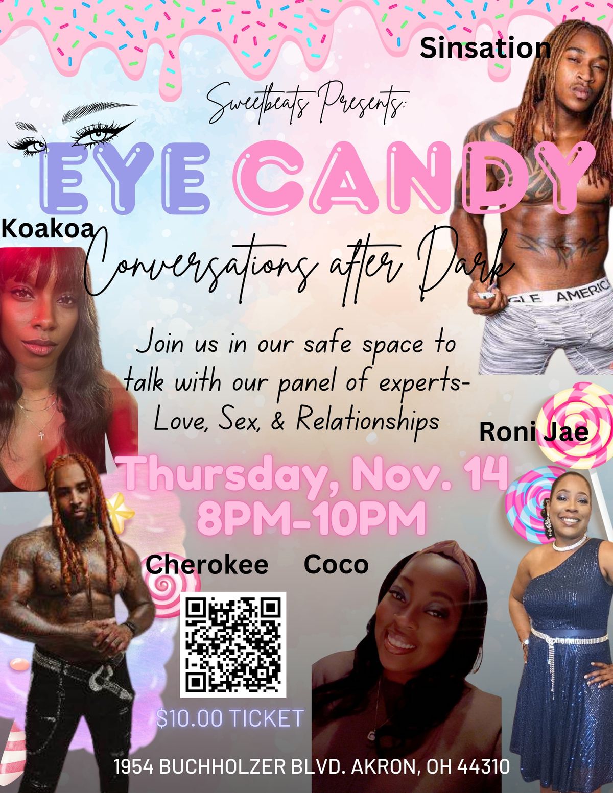 Sweetbeats Presents: Eye Candy: Conversations After Dark