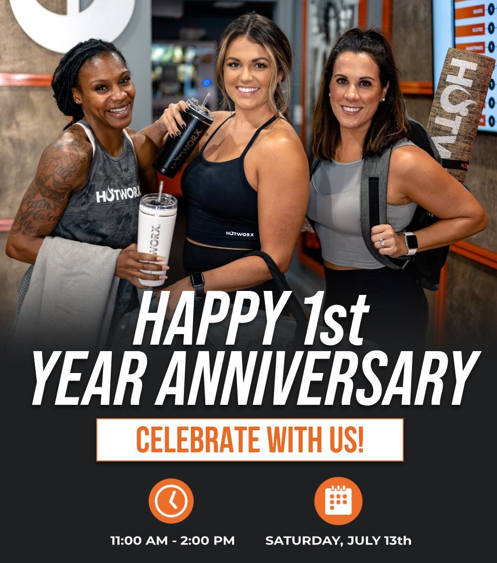 1st Year Anniversary Party: HOTWORX Fort Walton Beach - FREE prizes, raffles, food, and more!