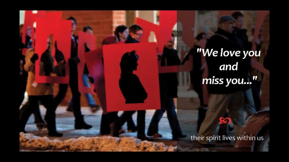 Location of Calgary's 17th Annual Valentines' Day Memorial March