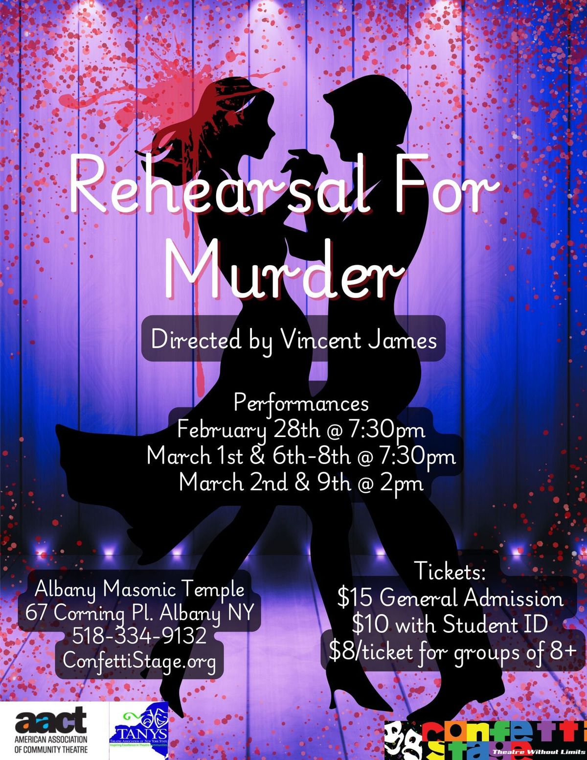 Confetti Stage Presents "Rehearsal For Murder"