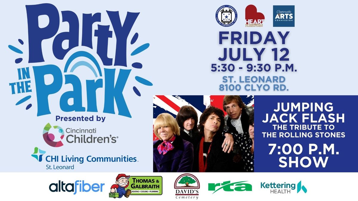 Centerville Party in the Park: Jumping Jack Flash, Rolling Stones Tribute