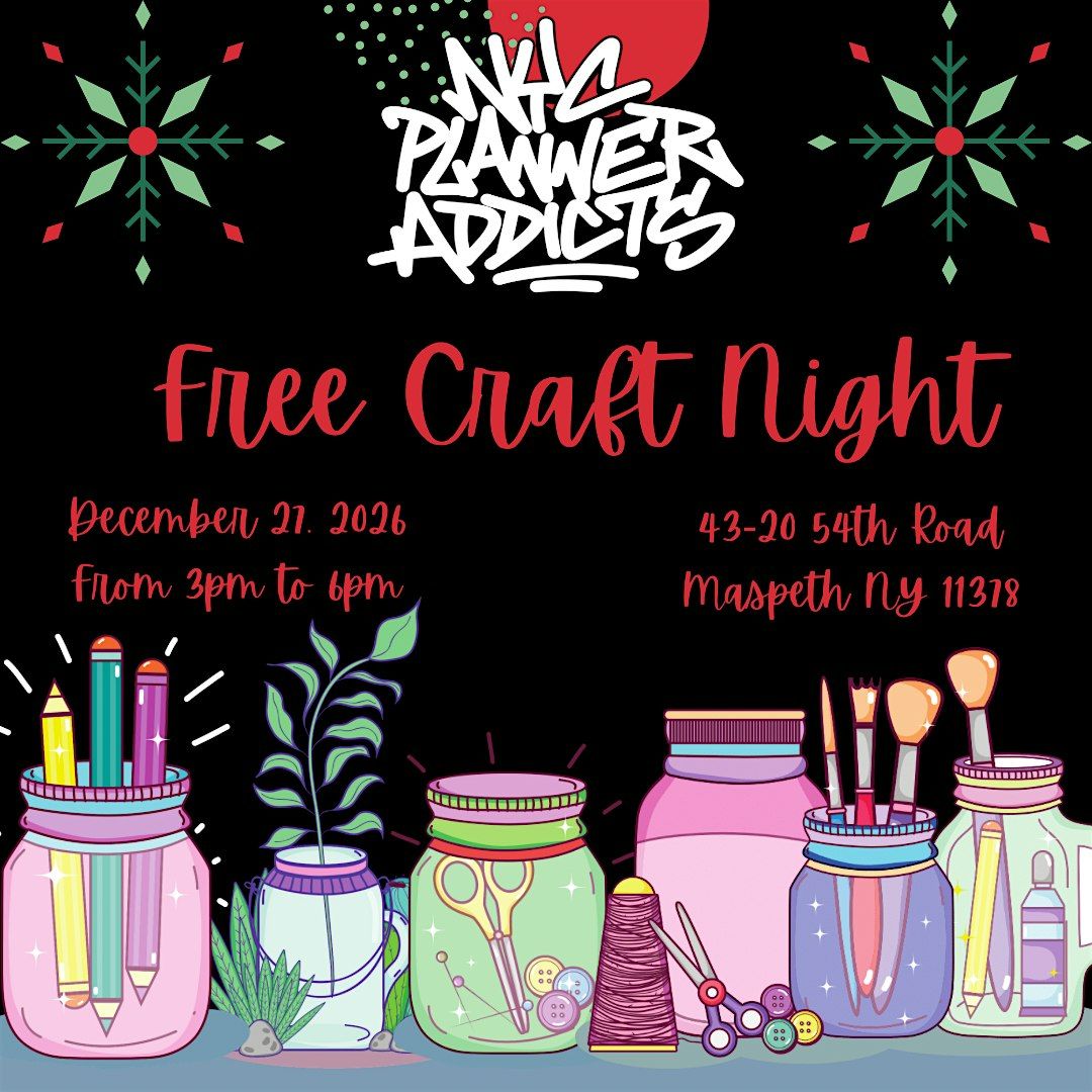 NYC Planner Addict's Free Craft Night