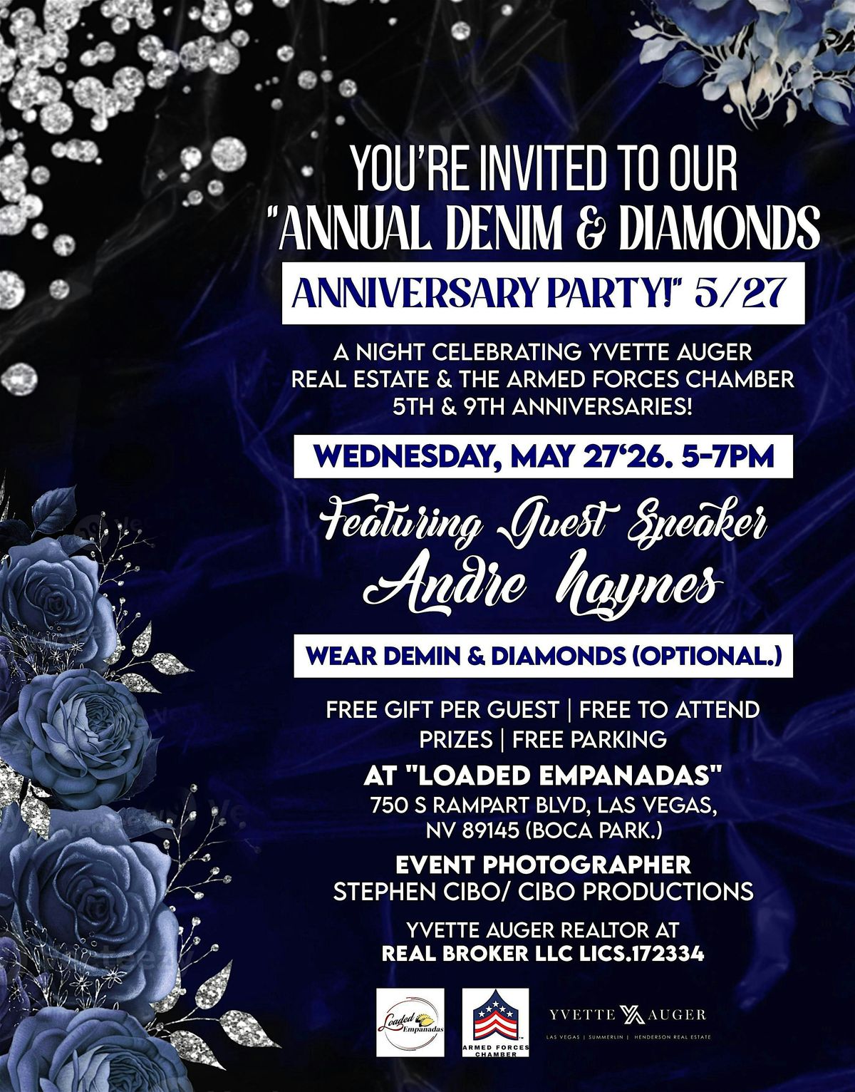 Yvette Auger Real Estate "Annual Denim & Diamonds Anniversary Party!" 5\/27