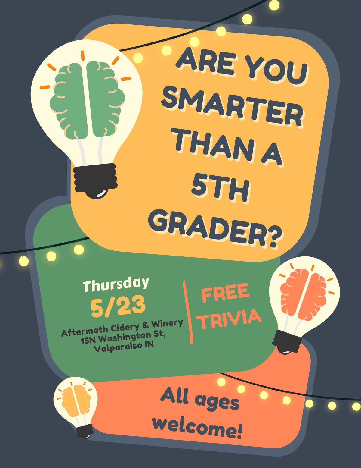 Trivia - Are You Smarter Than a 5th Grader?