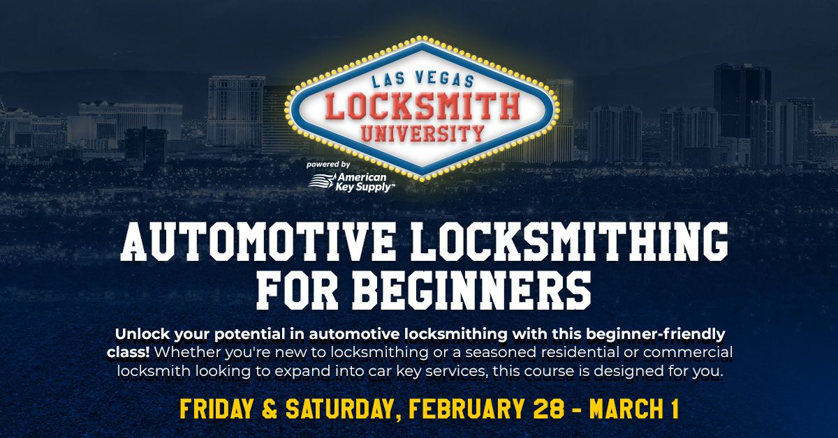 Auto Locksmithing for Beginners