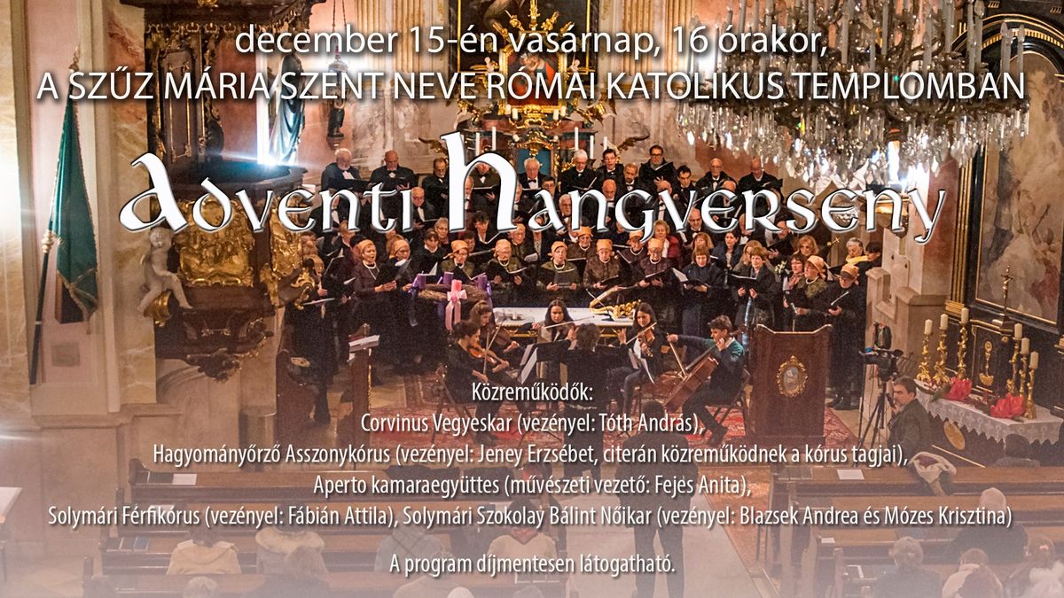 ADVENTI HANGVERSENY \u2013 a katolikus templomban