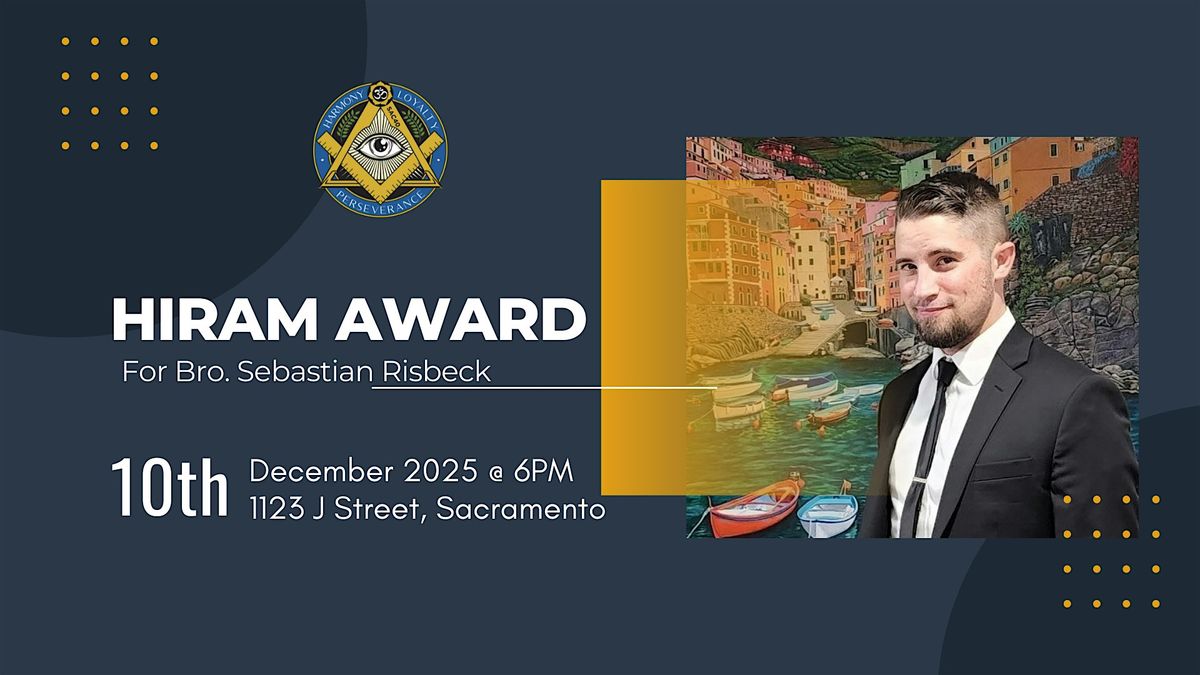 Hiram Award Ceremony \u2013 Bro. Sebastian Risbeck