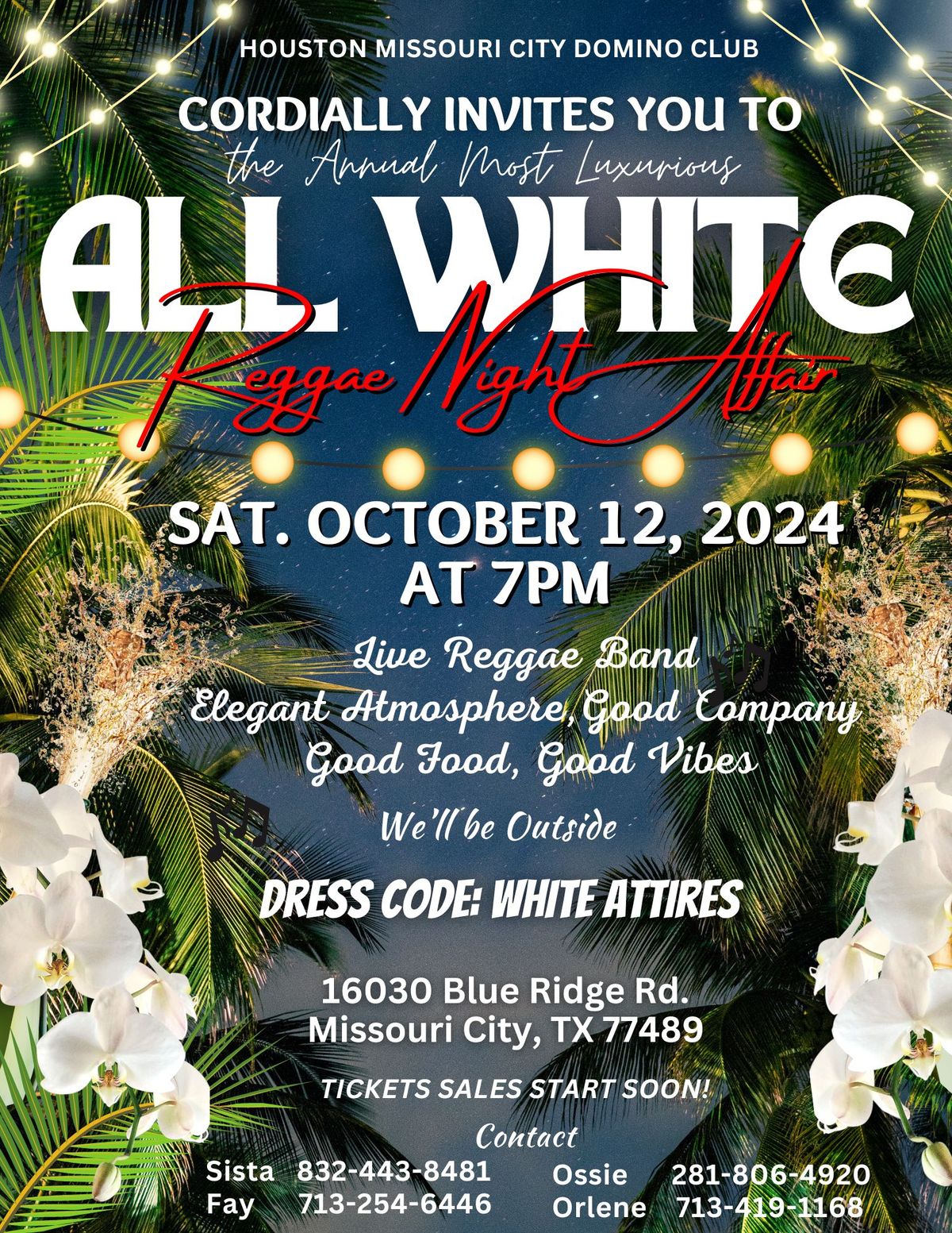 Annual "White Party" - HMCDC Banquet