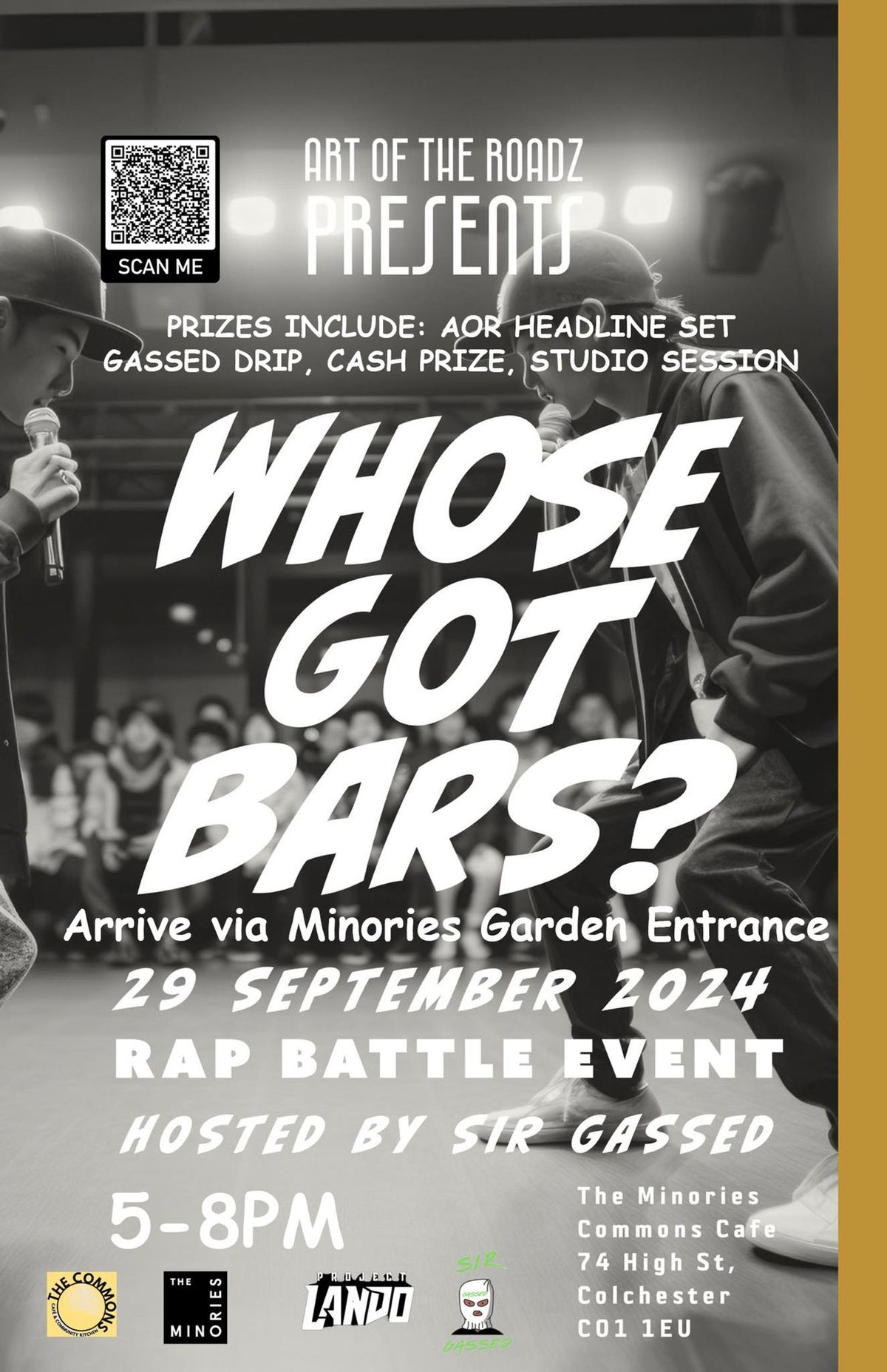 Art of the Roadz presents 'Whose got bars?' Rap Battle