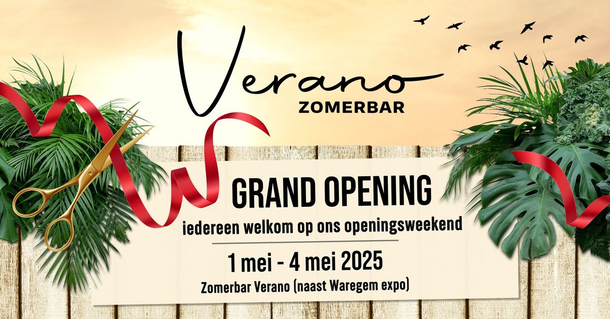 Openingsweekend zomerbar Verano