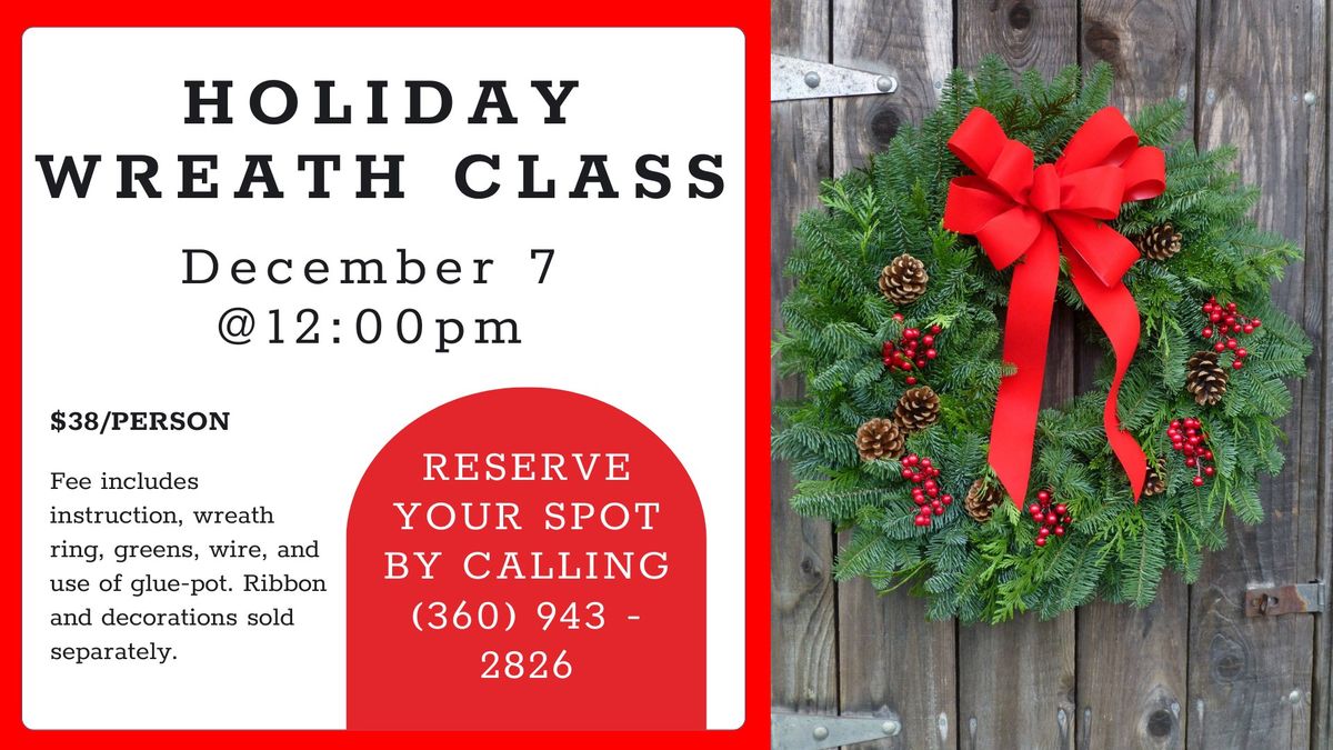 Holiday Wreath Class