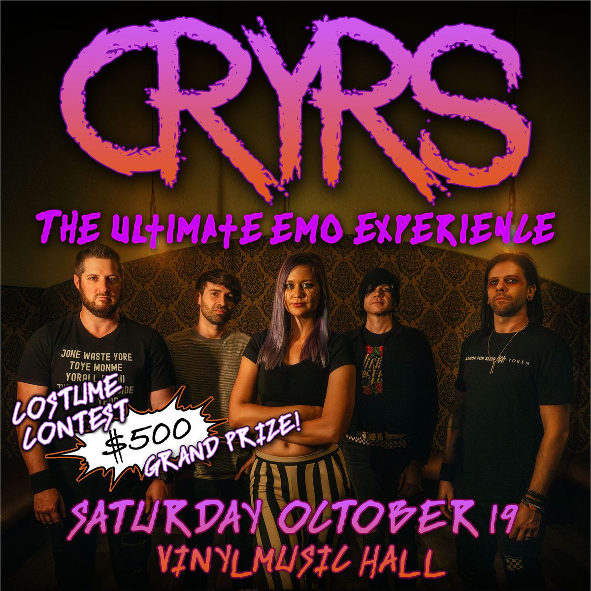 CRYRS The Ultimate Emo Experience at Vinyl Music Hall