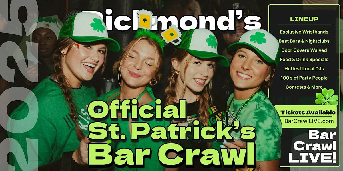 2025 Official Richmond St Patricks Day Bar Crawl 2 Dates By Bar Crawl LIVE