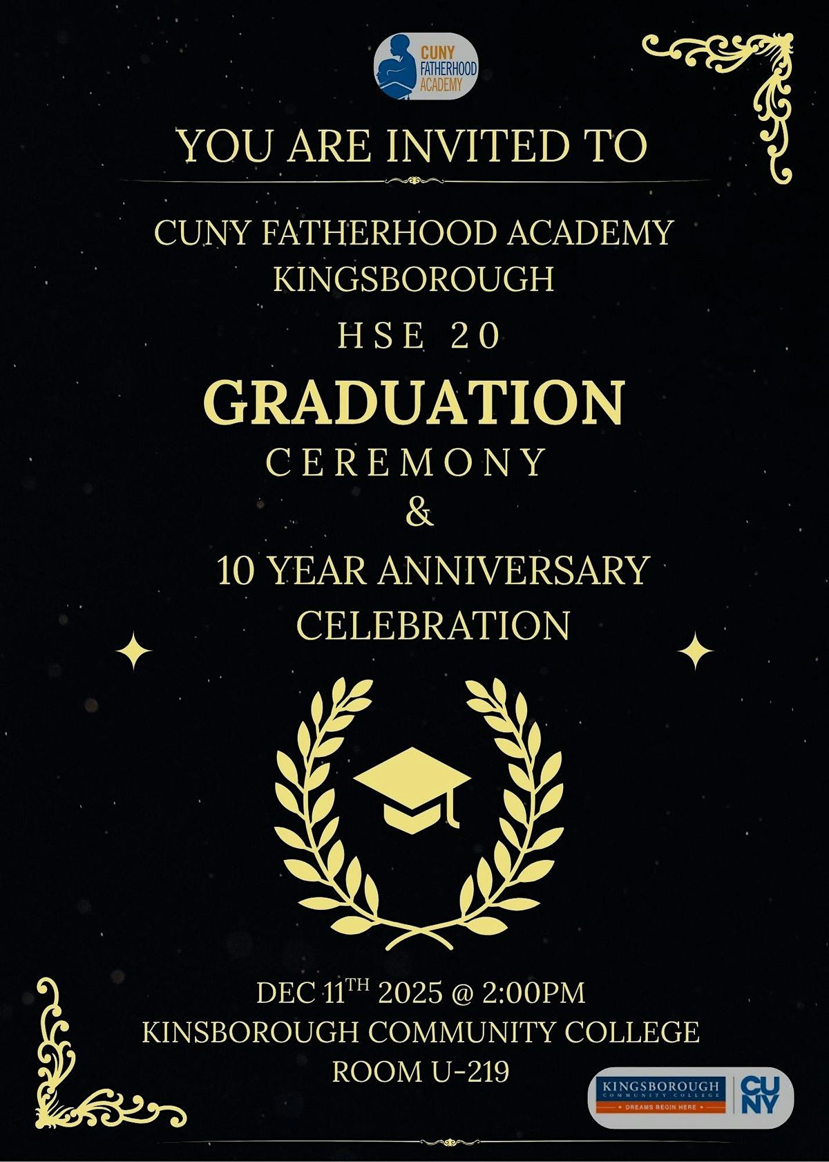 CFA-KCC 10 Year Anniversary Celebration and HSE 20 Graduation Ceremony