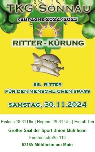 Ritter-K\u00fcrung | 56. Ritter f\u00fcr den menschlichen Spa\u00df