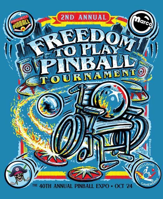 Freedom to Play Pinball Tournament at the Project Pinball Charity Booth at the 40th Pinball Expo