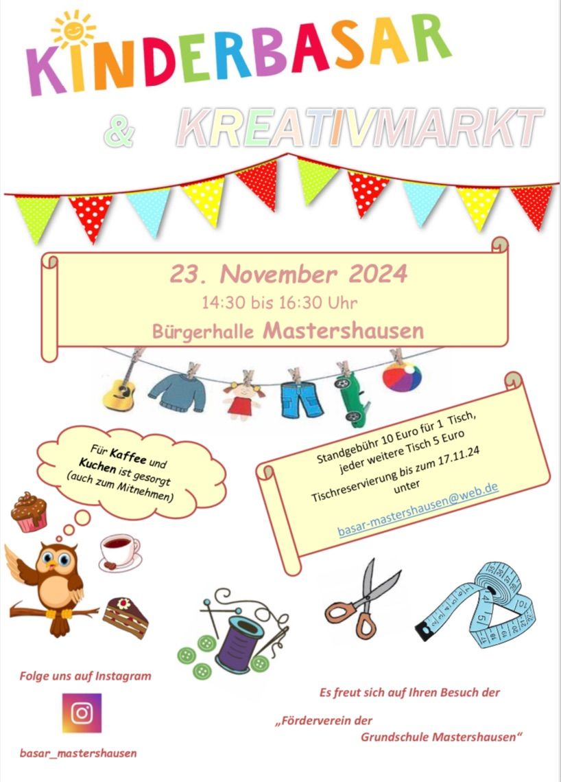 Kinderbasar und Keativmarkt