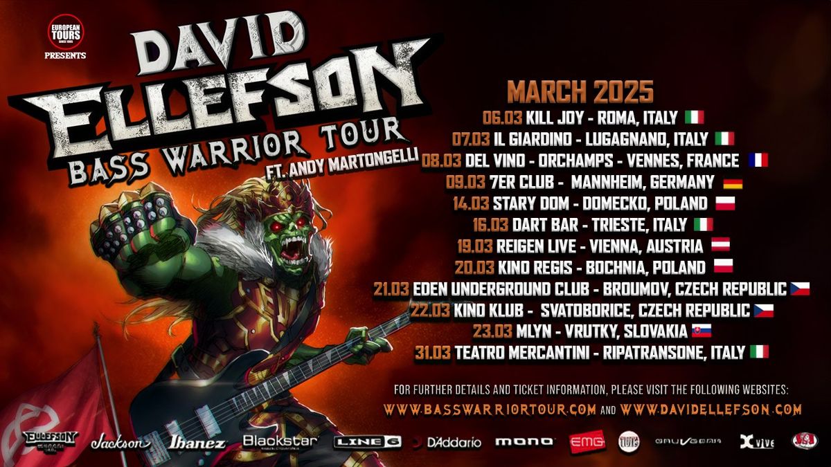 David Ellefson - Bass Warrior Tour 2025