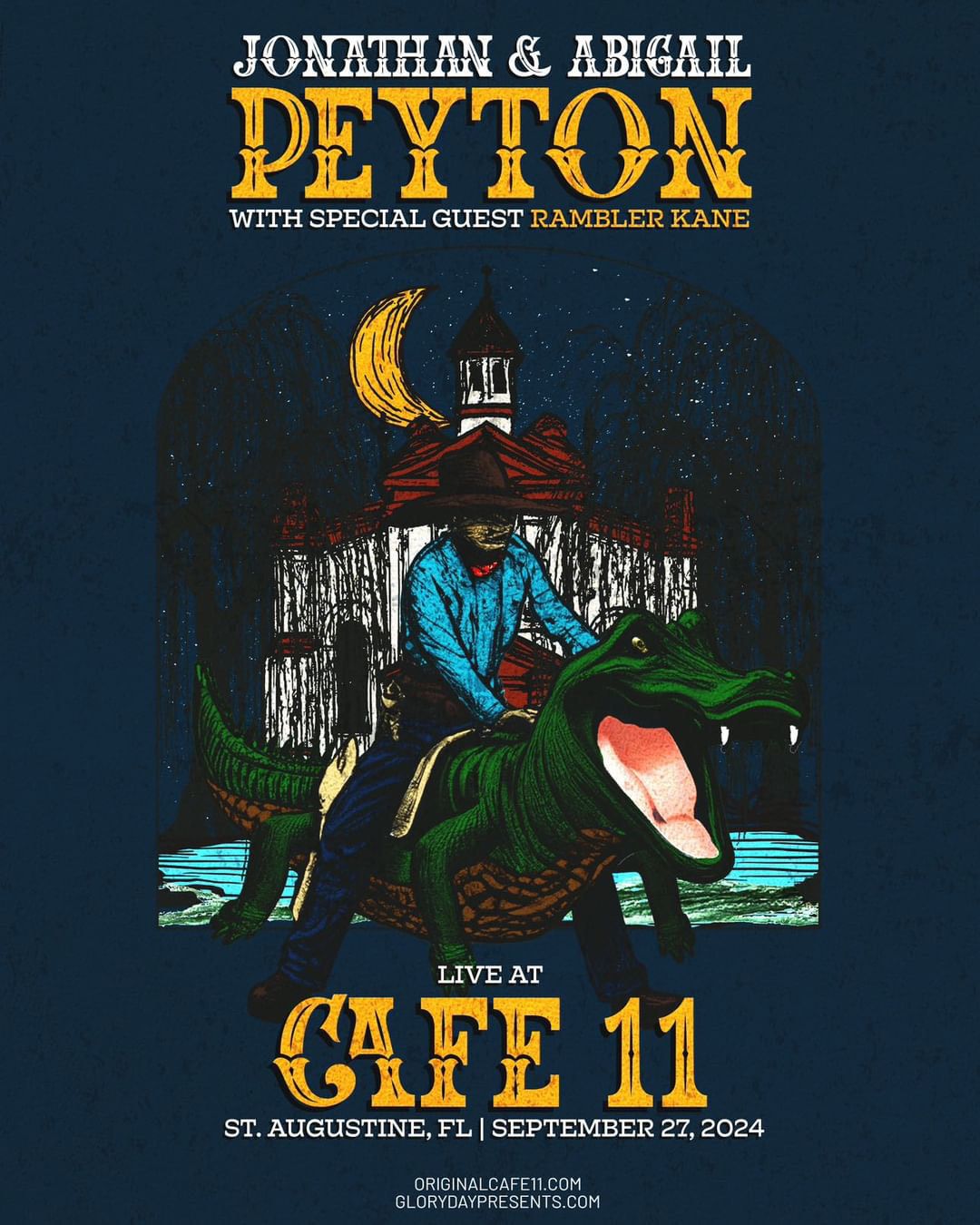 9\/27 Jonathan & Abigail Peyton \/ Rambler Kane at Cafe Eleven in St. Augustine!