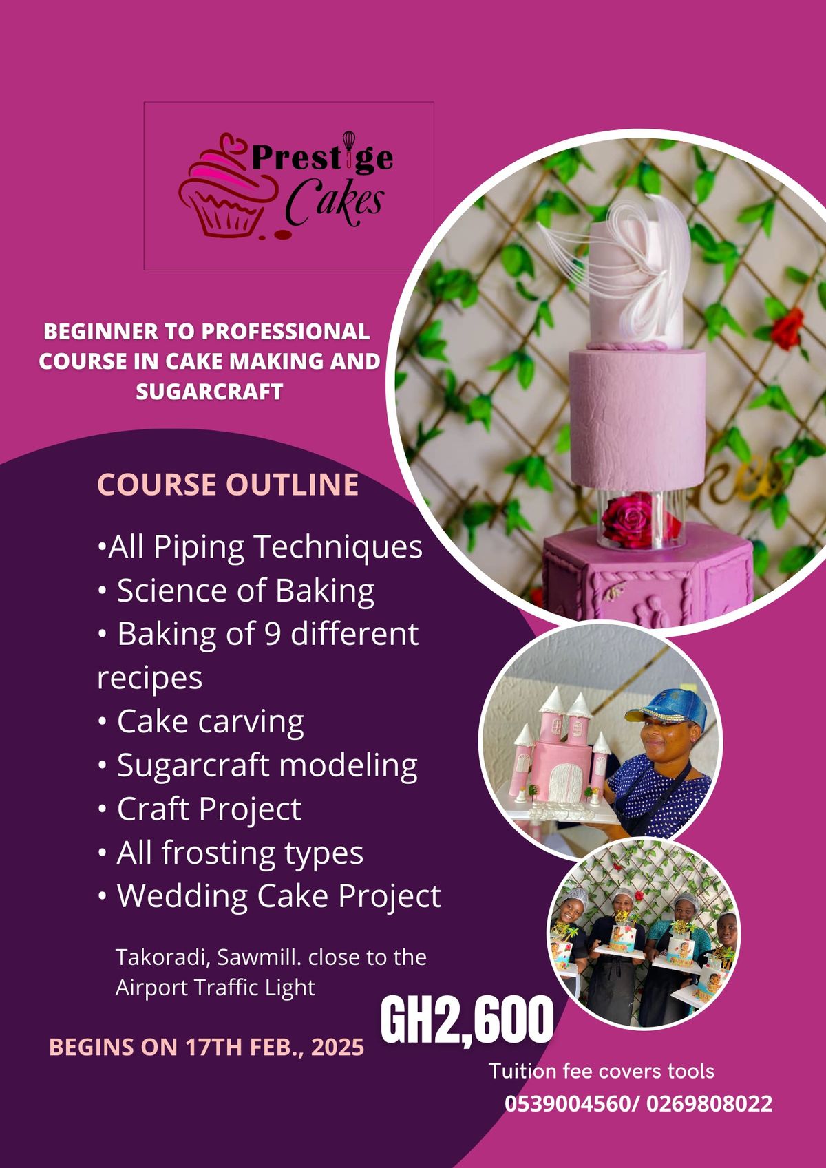 Beginner to Professional Cake & SugarCraft course 