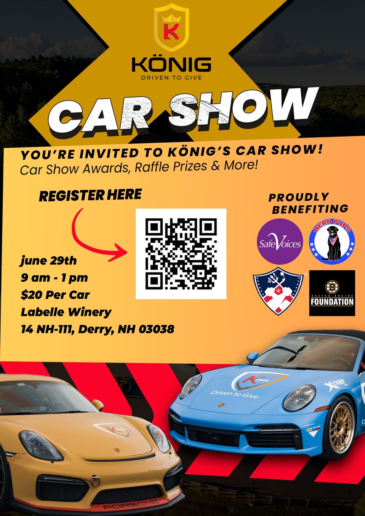 Big News! K\u00f6nig is putting on a car show at Labelle Winery!