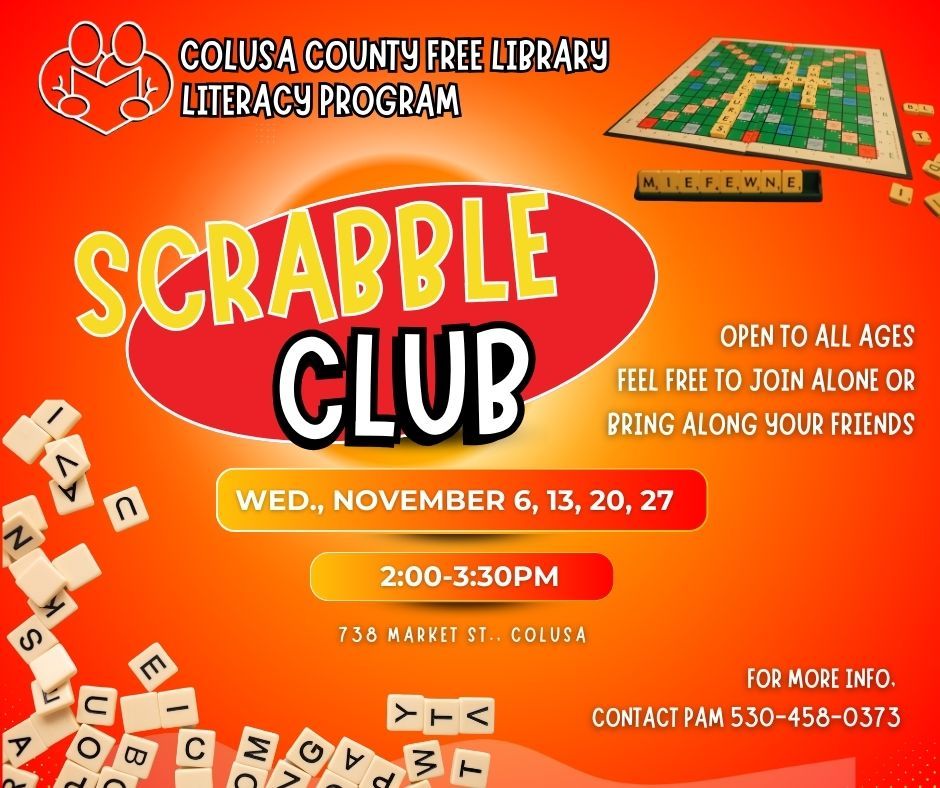 Scrabble at the Colusa Library!