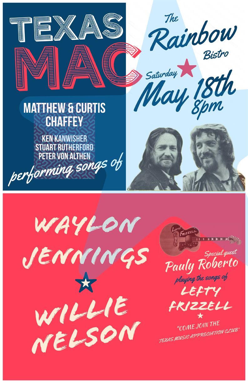Texas MAC - performing the songs of Waylon & Willie, Pauly Roberto playing Lefty Frizzell - Ottawa