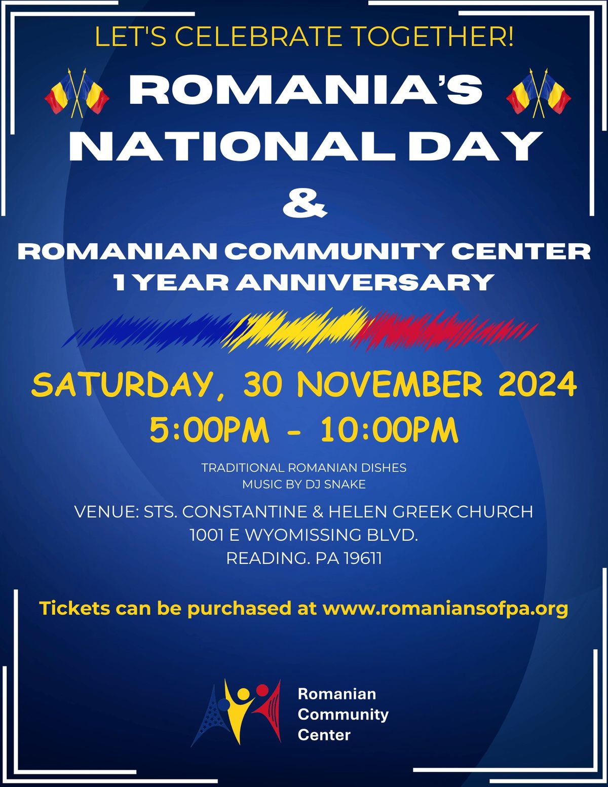 Romania's National Day & Romanian Community Center 1 Year Anniversary